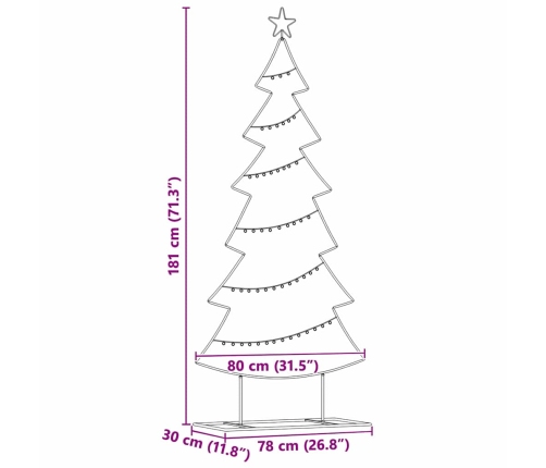Metāla Ziemassvētku Koks Ar Statīvu Melna 180 Cm Tērauds Vidaxl