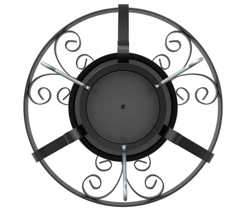 Ziemassvētku Eglītes Statīvs Melna 40 X 40 X 21 Cm Tērauds Vidaxl