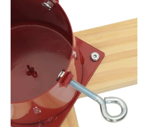 Ziemassvētku Eglītes Statīvs 1.73 Sarkana 50 X 50 X 16 Cm Vidaxl