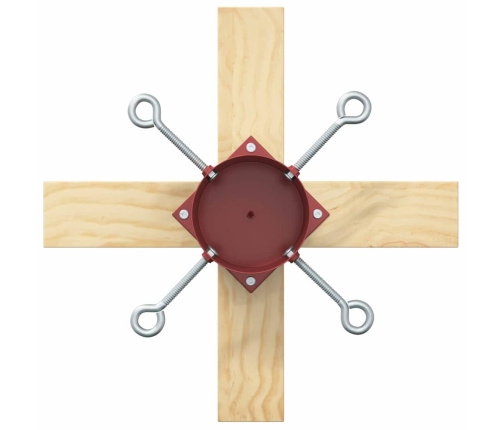 Ziemassvētku Eglītes Statīvs 1.73 Sarkana 50 X 50 X 16 Cm Vidaxl