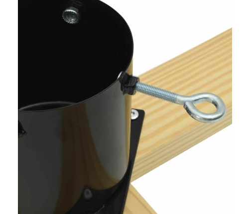 Ziemassvētku Eglītes Statīvs 1.73 Melna 50 X 50 X 16 Cm Vidaxl