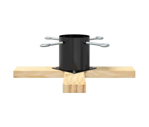 Ziemassvētku Eglītes Statīvs 1.73 Melna 50 X 50 X 16 Cm Vidaxl