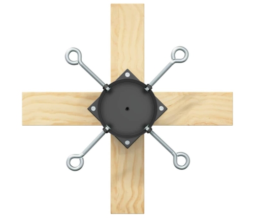 Ziemassvētku Eglītes Statīvs 1.73 Melna 50 X 50 X 16 Cm Vidaxl