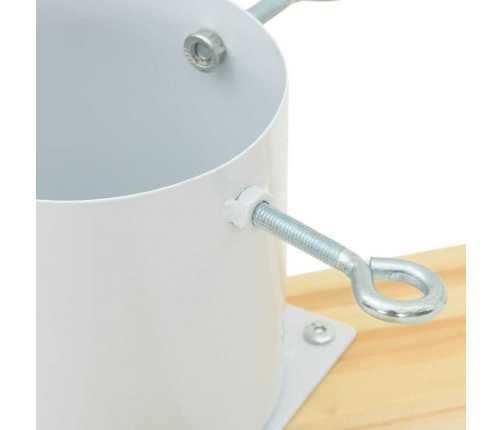 Ziemassvētku Eglītes Statīvs 1.73 Balts 50 X 50 X 16 Cm Vidaxl