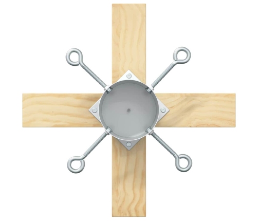 Ziemassvētku Eglītes Statīvs 1.73 Balts 50 X 50 X 16 Cm Vidaxl