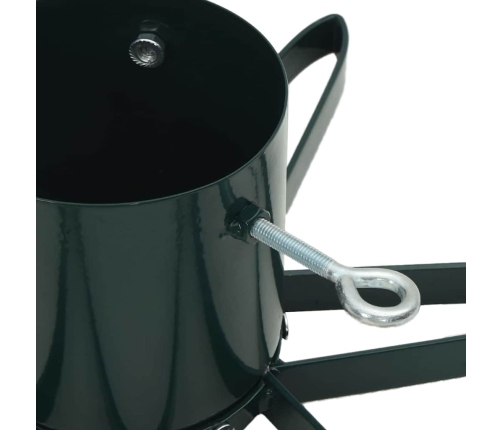 Ziemassvētku Eglītes Statīvs Zaļa 49 X 49 X 15,5 Cm Tērauds Vidaxl