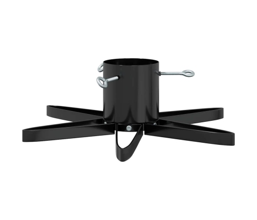 Ziemassvētku Eglītes Statīvs Melna 49 X 49 X 15,5 Cm Tērauds Vidaxl