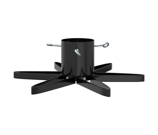 Ziemassvētku Eglītes Statīvs Melna 49 X 49 X 15,5 Cm Tērauds Vidaxl