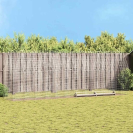 Vistu Būris 2 Pcs Sudraba 600 X 100 X 210 Cm Cinkots Tērauds Vidaxl