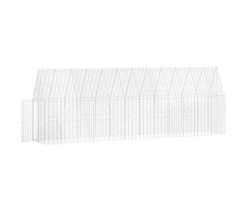 Vistu Būris 2 Pcs Sudraba 600 X 100 X 210 Cm Cinkots Tērauds Vidaxl