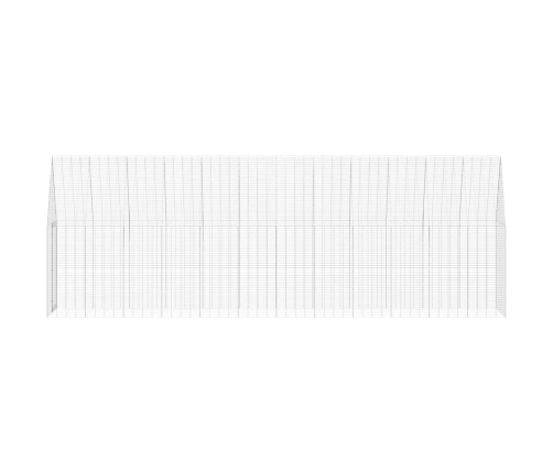 Vistu Būris 2 Pcs Sudraba 600 X 100 X 210 Cm Cinkots Tērauds Vidaxl