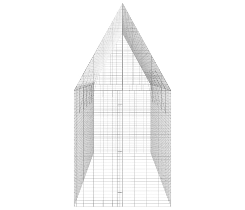 Vistu Būris 2 Pcs Sudraba 600 X 100 X 210 Cm Cinkots Tērauds Vidaxl