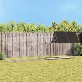 Vistu Būris 2 Pcs Sudraba 600 X 100 X 210 Cm Cinkots Tērauds Vidaxl