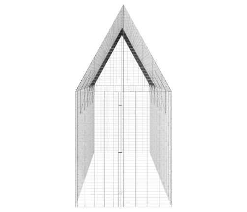 Vistu Būris 2 Pcs Sudraba 600 X 100 X 210 Cm Cinkots Tērauds Vidaxl