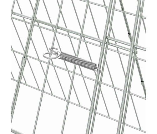 Vistu Būris Sudraba 110 X 55 X 55 Cm Cinkots Tērauds Vidaxl