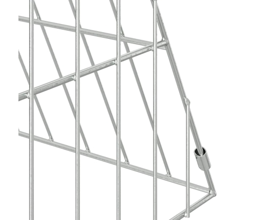 Vistu Būris Sudraba 110 X 55 X 55 Cm Cinkots Tērauds Vidaxl