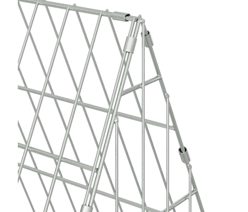 Vistu Būris Sudraba 110 X 55 X 55 Cm Cinkots Tērauds Vidaxl