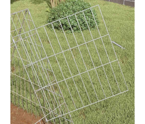 Vistu Būris Sudraba 110 X 55 X 55 Cm Cinkots Tērauds Vidaxl