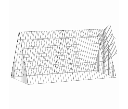 Vistu Būris Sudraba 110 X 55 X 55 Cm Cinkots Tērauds Vidaxl