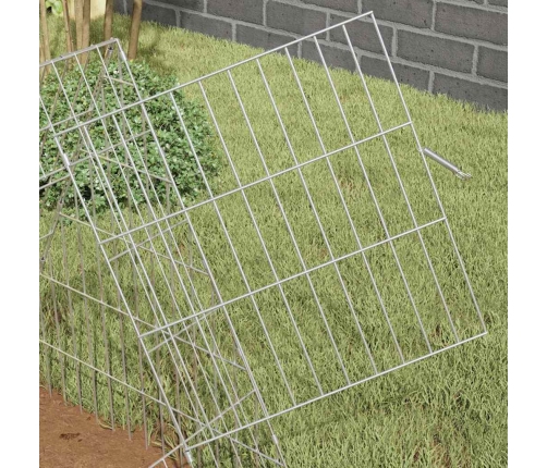 Vistu Būris Sudraba 215 X 55 X 55 Cm Cinkots Tērauds Vidaxl