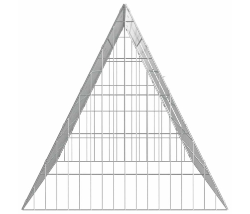 Vistu Būris Sudraba 215 X 55 X 55 Cm Cinkots Tērauds Vidaxl
