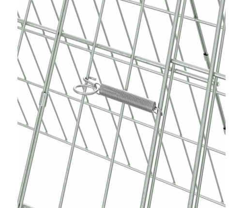 Vistu Būris Sudraba 430 X 55 X 55 Cm Cinkots Tērauds Vidaxl