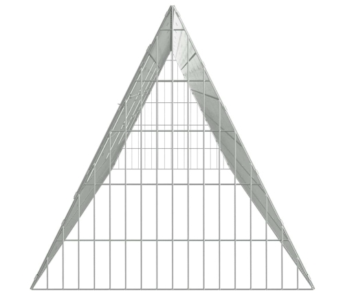 Vistu Būris Sudraba 430 X 55 X 55 Cm Cinkots Tērauds Vidaxl