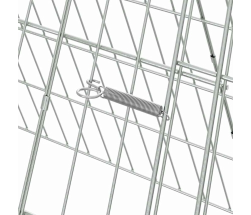 Vistu Būris Sudraba 650 X 55 X 55 Cm Cinkots Tērauds Vidaxl