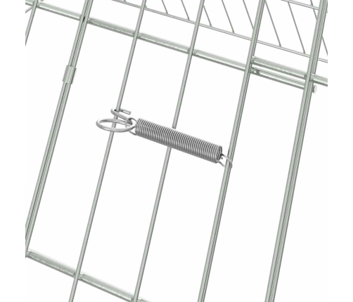 Vistu Būris Sudraba 110 X 100 X 85 Cm Cinkots Tērauds Vidaxl