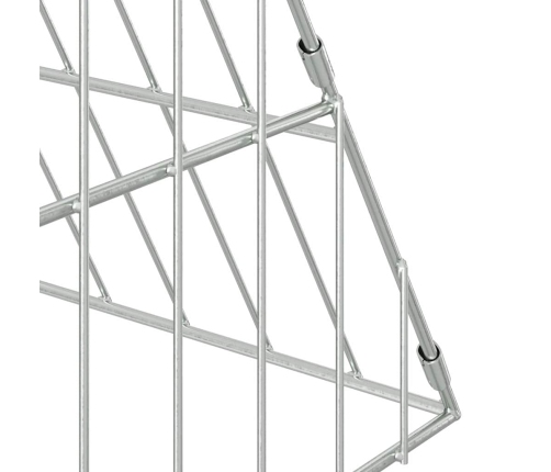 Vistu Būris Sudraba 110 X 100 X 85 Cm Cinkots Tērauds Vidaxl