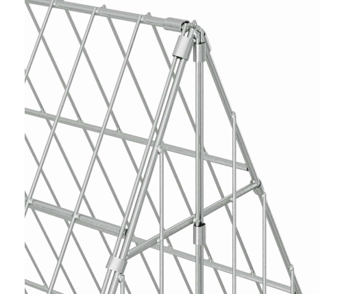 Vistu Būris Sudraba 110 X 100 X 85 Cm Cinkots Tērauds Vidaxl