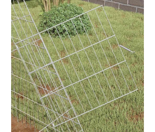 Vistu Būris Sudraba 110 X 100 X 85 Cm Cinkots Tērauds Vidaxl