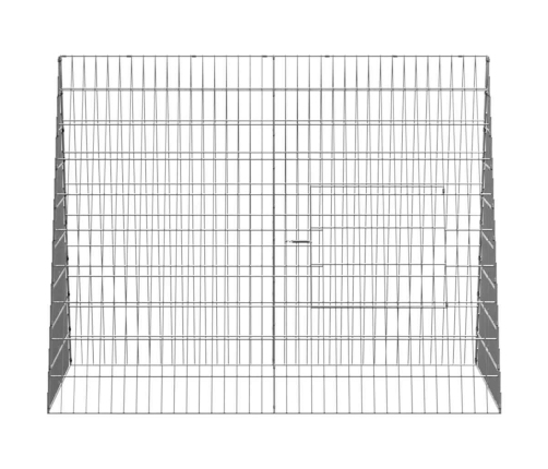 Vistu Būris Sudraba 110 X 100 X 85 Cm Cinkots Tērauds Vidaxl