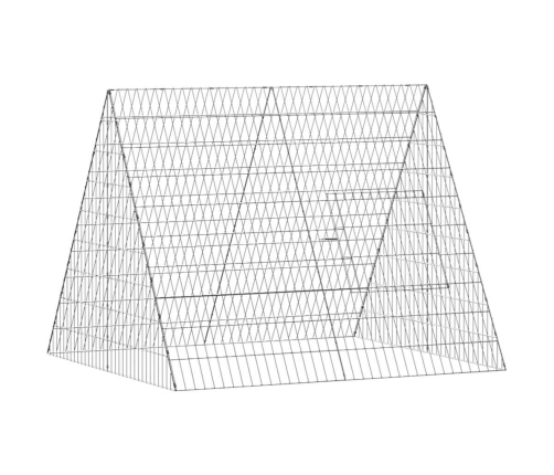 Vistu Būris Sudraba 110 X 100 X 85 Cm Cinkots Tērauds Vidaxl
