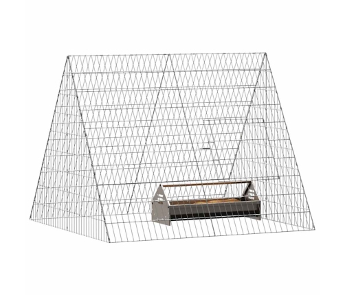 Vistu Būris Sudraba 110 X 100 X 85 Cm Cinkots Tērauds Vidaxl