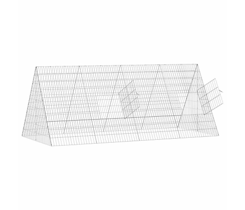 Vistu Būris Sudraba 215 X 100 X 85 Cm Cinkots Tērauds Vidaxl