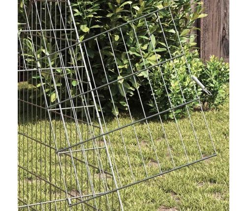 Vistu Būris Sudraba 430 X 100 X 85 Cm Cinkots Tērauds Vidaxl