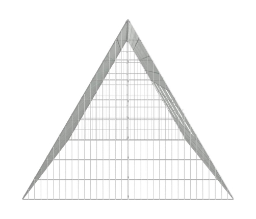 Vistu Būris Sudraba 430 X 100 X 85 Cm Cinkots Tērauds Vidaxl