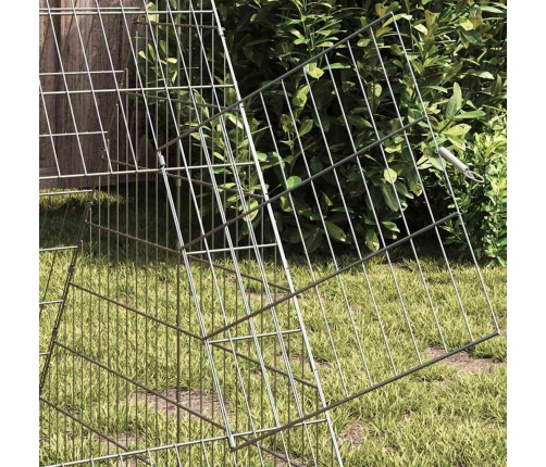 Vistu Būris Sudraba 650 X 100 X 85 Cm Cinkots Tērauds Vidaxl