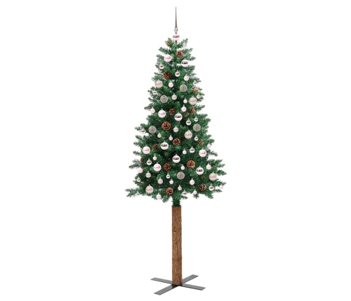 Tievā Ziemassvētku Egle Zaļa 210 Cm Pvc Vidaxl