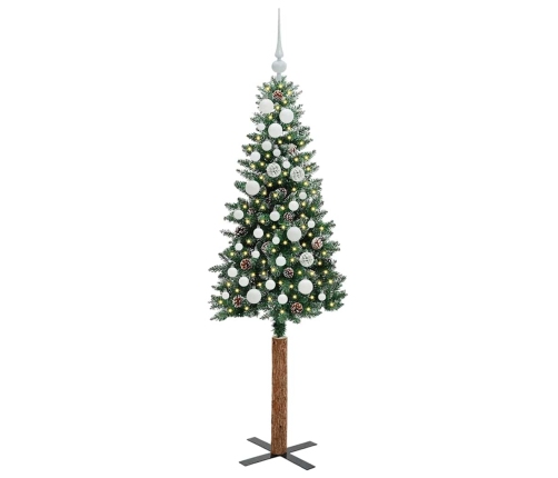 Tievā Ziemassvētku Egle Su 150 Led Zaļš Un Balts 150 Cm Vidaxl