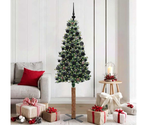 Tievā Ziemassvētku Egle Su 300 Led Zaļš Un Balts 180 Cm Vidaxl