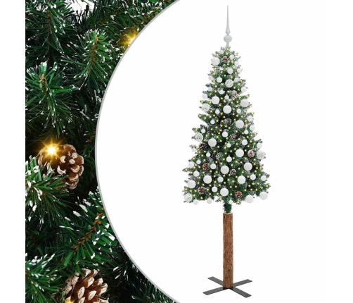 Tievā Ziemassvētku Egle Su 300 Led Zaļš Un Balts 180 Cm Vidaxl