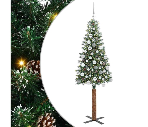 Tievā Ziemassvētku Egle Su 300 Led Zaļš Un Balts 180 Cm Vidaxl