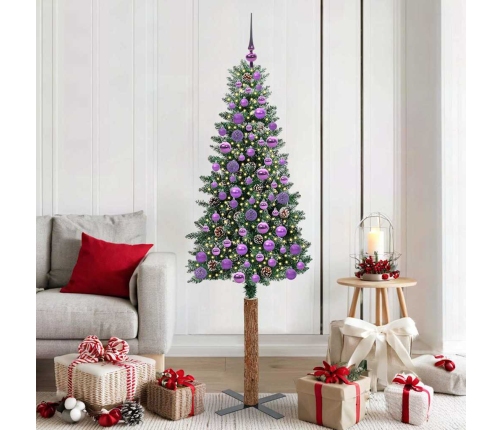 Tievā Ziemassvētku Egle Su 300 Led Zaļš Un Balts 180 Cm Vidaxl