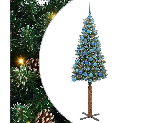 Tievā Ziemassvētku Egle Su 300 Led Zaļš Un Balts 180 Cm Vidaxl