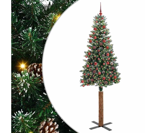 Tievā Ziemassvētku Egle Su 300 Led Zaļš Un Balts 210 Cm Vidaxl