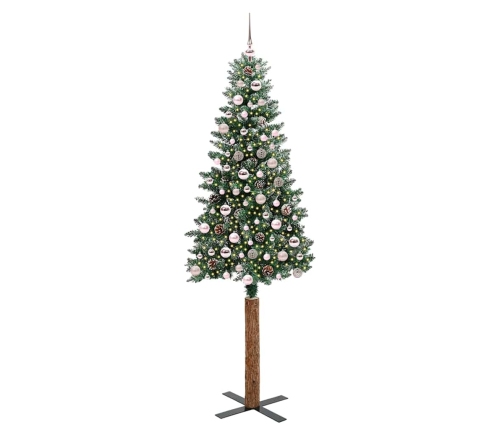 Tievā Ziemassvētku Egle Su 300 Led Zaļš Un Balts 210 Cm Vidaxl