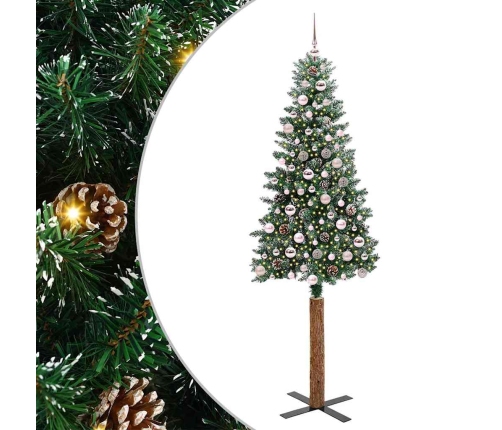 Tievā Ziemassvētku Egle Su 300 Led Zaļš Un Balts 210 Cm Vidaxl