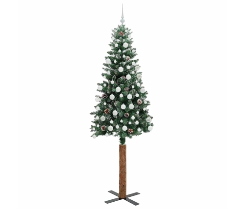 Tievā Ziemassvētku Egle Su 300 Led Zaļš Un Balts 210 Cm Vidaxl